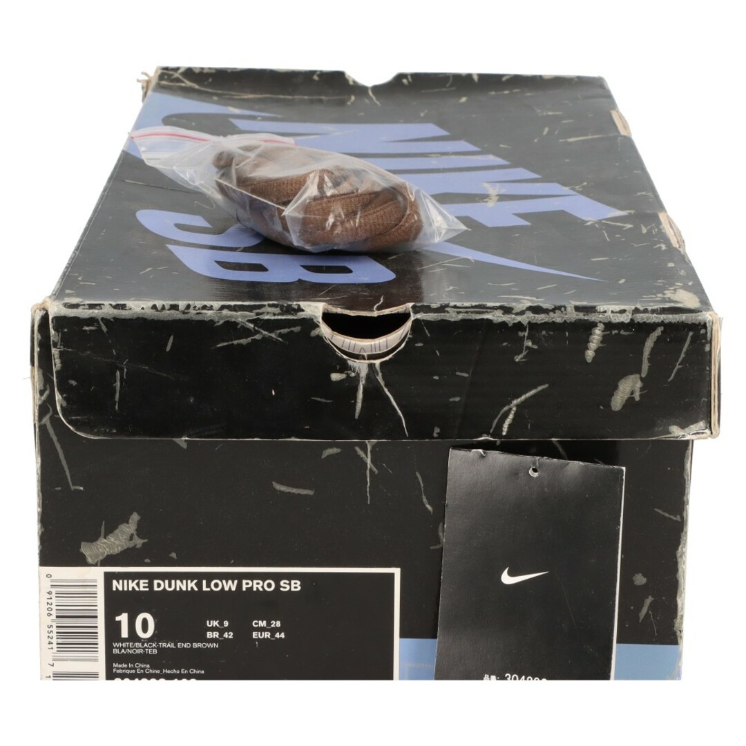 NIKE(ナイキ)のNIKE SB ナイキエスビー 【観賞用 2007年製】SB Dunk Low Trail End エスビーダンク トレイルエンド ローカットスニーカー ホワイト/ブラック/ブラウン 304292‐102 US10/28.0cm メンズの靴/シューズ(スニーカー)の商品写真