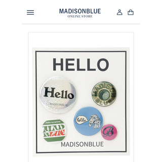 MADISONBLUE - 【MADISONBLUEマディソンブルー】BADGES 缶バッジ5個セット