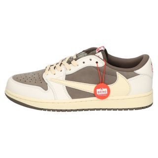 ナイキ(NIKE)のNIKE ナイキ ×TRAVIS SCOTT AIR JORDAN 1 LOW OG REVERSE MOCHA トラヴィススコット エアジョーダン1 リバースモカ ローカットスニーカー US8.5/26.5cm DM7866-162(スニーカー)