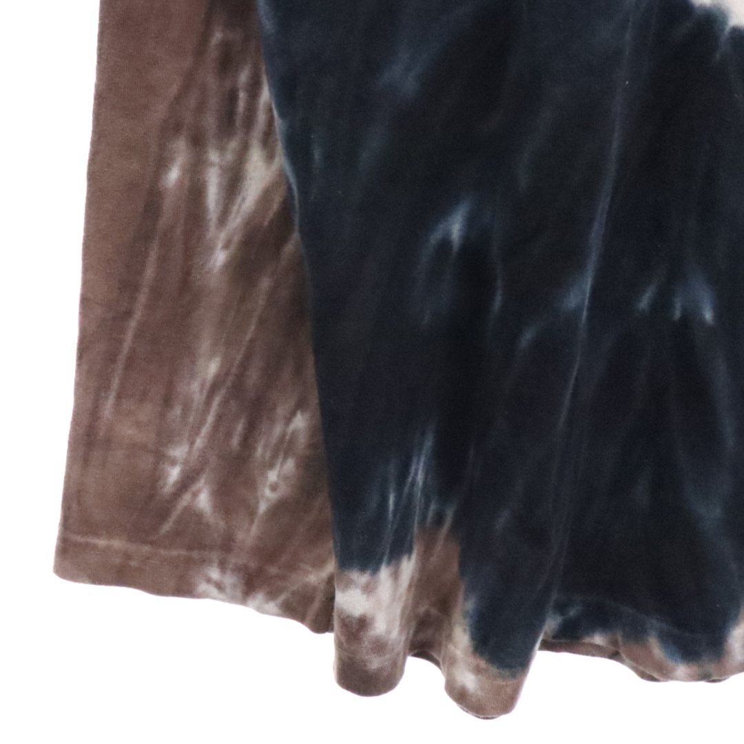 MAIDEN NOIR(メイデンノワール)のMAIDEN NOIR メイデンノアール タイダイ ポケット付 ロングスリーブカットソー 長袖Tシャツ ブラウン メンズのトップス(Tシャツ/カットソー(七分/長袖))の商品写真