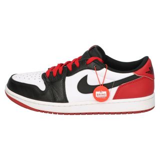 ナイキ(NIKE)のNIKE ナイキ AIR JORDAN 1 RETRO LOW OG BLACK TOE CZ0790-106 エアジョーダン1 ブラックトゥ レースアップ ローカットスニーカー ホワイト/ブラック/レッド US9/27.0cm(スニーカー)