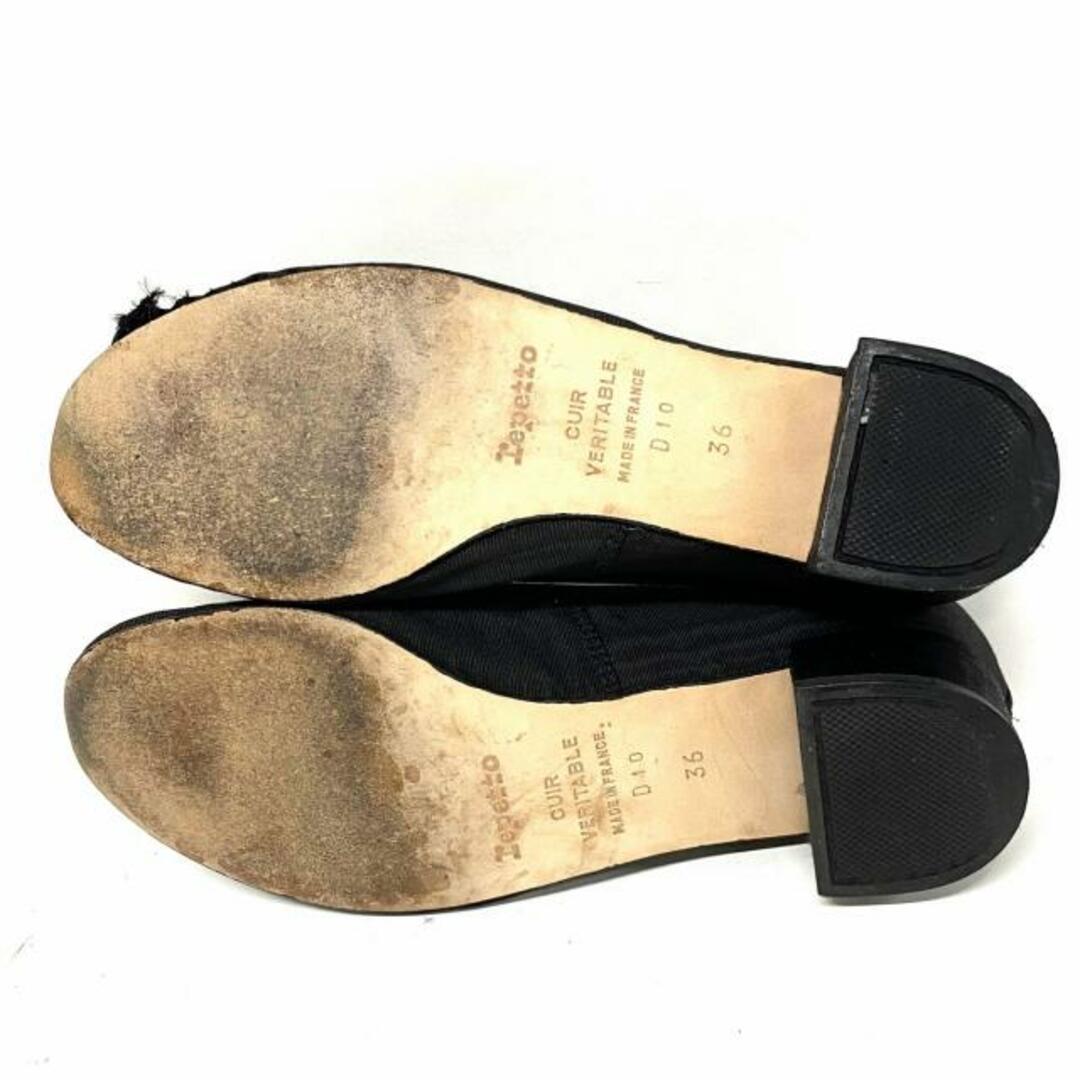 repetto(レペット)のrepetto(レペット) パンプス 36 レディース - 黒 リボン 化学繊維 レディースの靴/シューズ(ハイヒール/パンプス)の商品写真