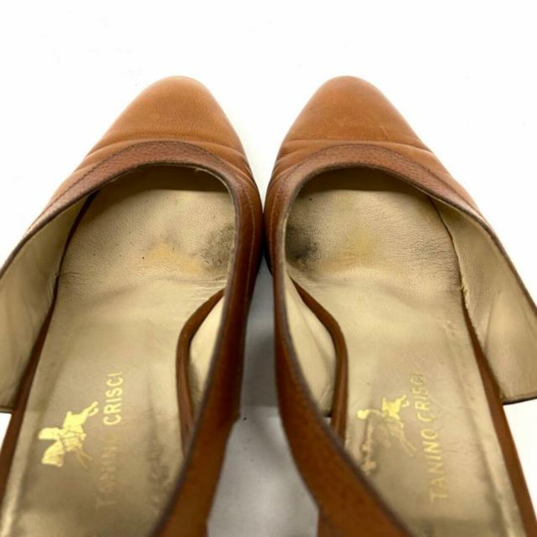 TANINO CRISCI(タニノクリスチー)のTANINO CRISCI(タニノクリスチー) サンダル 34 1/2 レディース - ブラウン アウトソール張替済 レザー レディースの靴/シューズ(サンダル)の商品写真