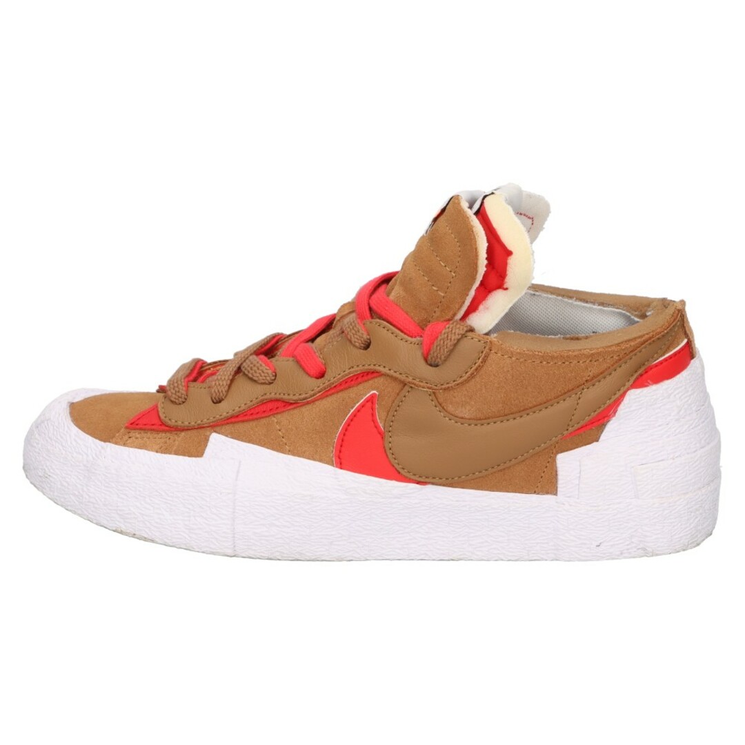 NIKE(ナイキ)のNIKE ナイキ ×sacai BLAZER LOW SACAI British Tan DD1877-200 ナイキ サカイ ブレーザー ロー ブリティッシュ タン ローカットスニーカー シューズ ブラウン US9/27cm メンズの靴/シューズ(スニーカー)の商品写真