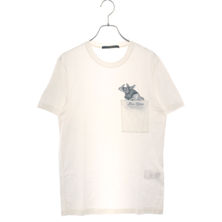 LOUIS VUITTON - LOUIS VUITTON ルイヴィトン 17SS サイ刺繍ポケット クルーネック 半袖Tシャツ カットソー ホワイト RM171M JOB HBY33W