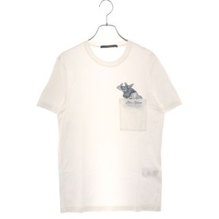 LOUIS VUITTON - LOUIS VUITTON ルイヴィトン 17SS サイ刺繍ポケット クルーネック 半袖Tシャツ カットソー ホワイト RM171M JOB HBY33W