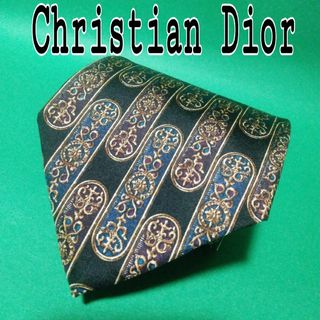 クリスチャンディオール(Christian Dior)の【極美品】  クリスチャンディオール　ネクタイ　ブラック(ネクタイ)