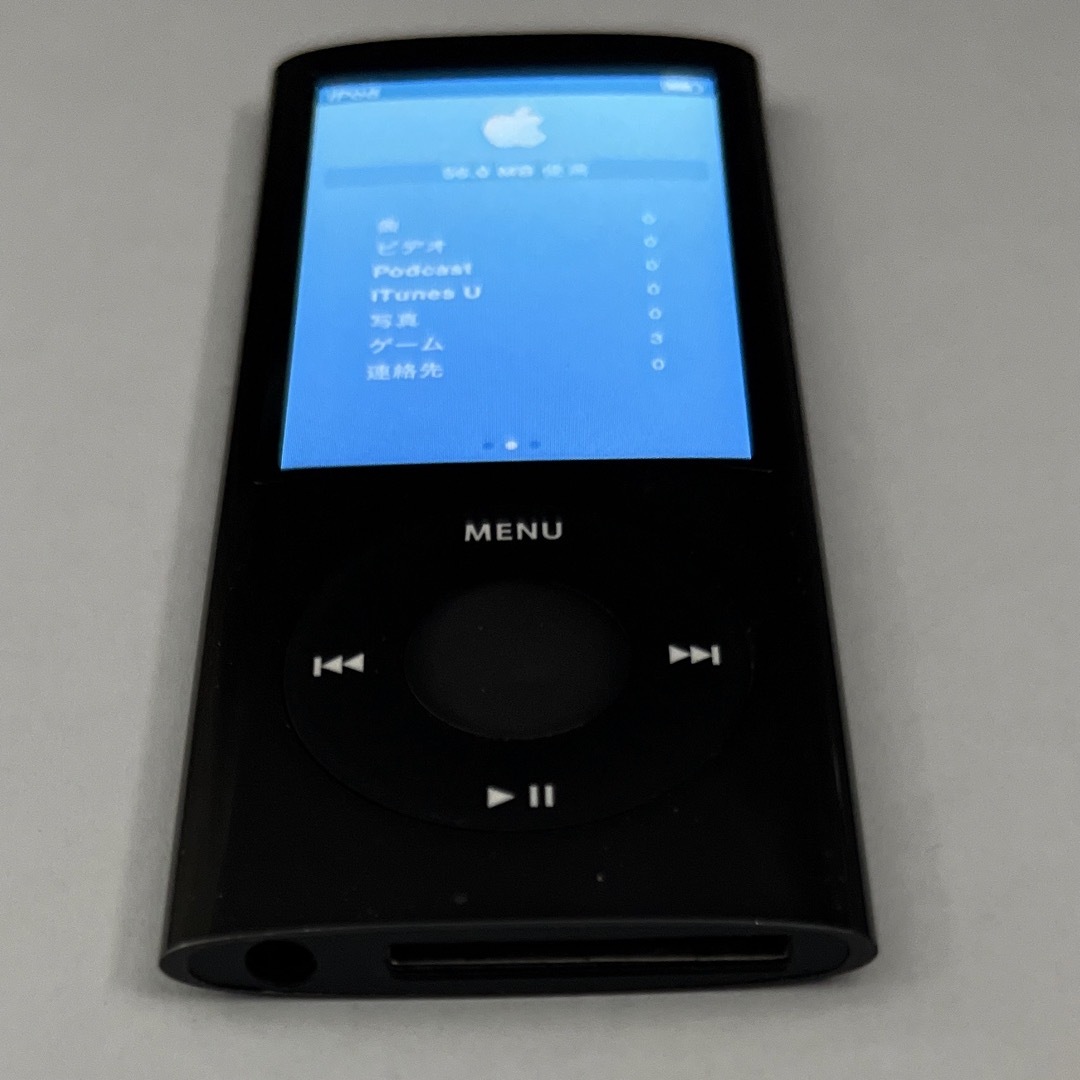 Apple(アップル)のAPPLE iPod nano 16GB2009 MC062J/A K スマホ/家電/カメラのオーディオ機器(ポータブルプレーヤー)の商品写真