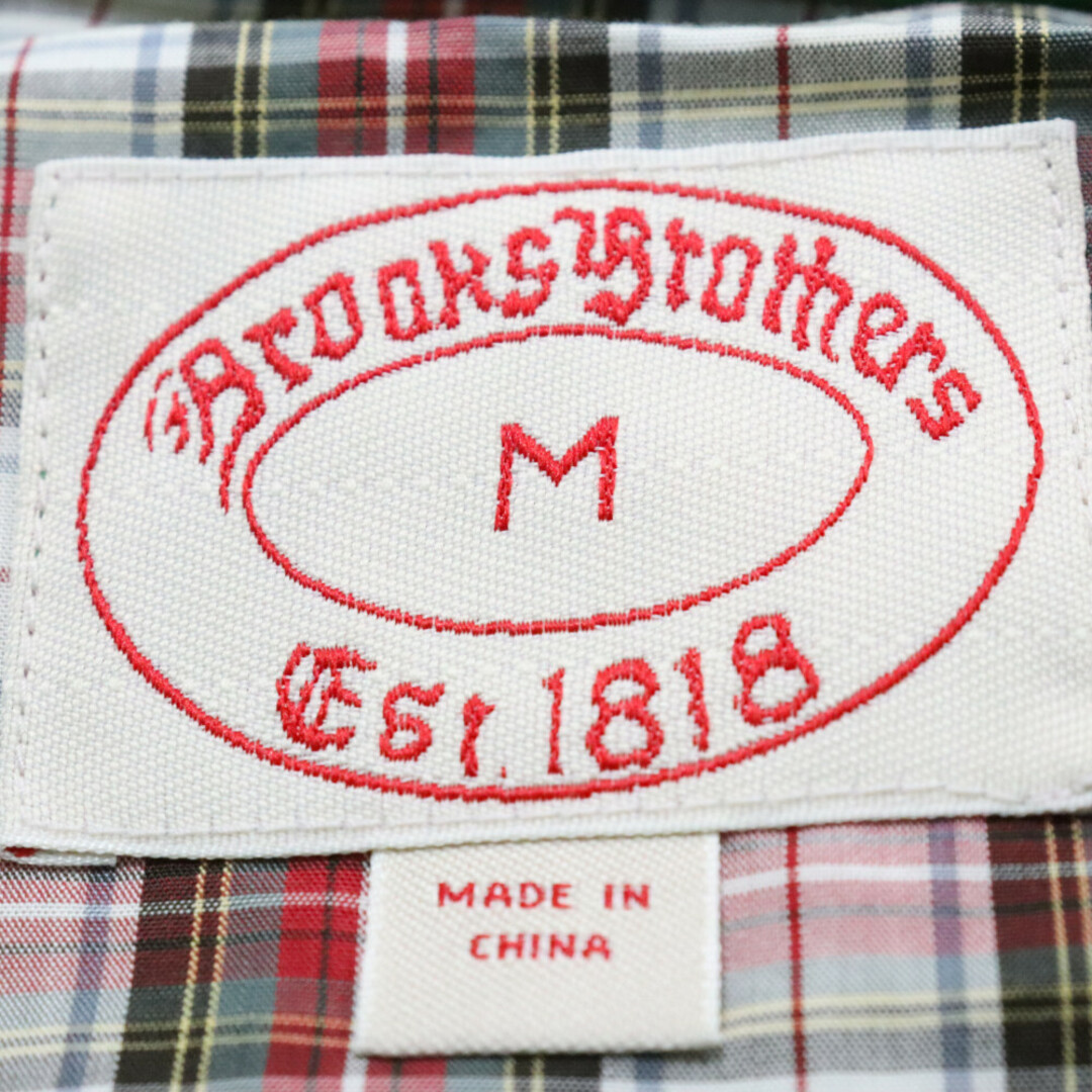 Brooks Brothers(ブルックスブラザース)のBROOKS BROTHERS ブルックス ブラザーズ 裏地チェック柄 ジップアップ ダウンベスト グリーン メンズのジャケット/アウター(ダウンベスト)の商品写真