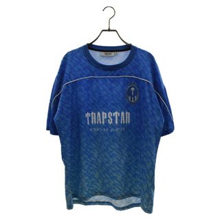 TRAPSTAR トラップスター Monogram Football Jersey モノグラム フットボール ジャージ 半袖Tシャツ ブルー(Tシャツ/カットソー(半袖/袖なし))