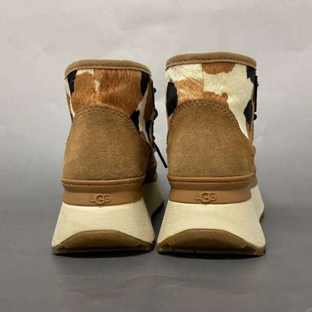 UGG(アグ)のUGG(アグ) スニーカー レディース マリーン ブーティ カウ プリント 1121811 ブラウン×黒×マルチ スエード×ハラコ レディースの靴/シューズ(スニーカー)の商品写真