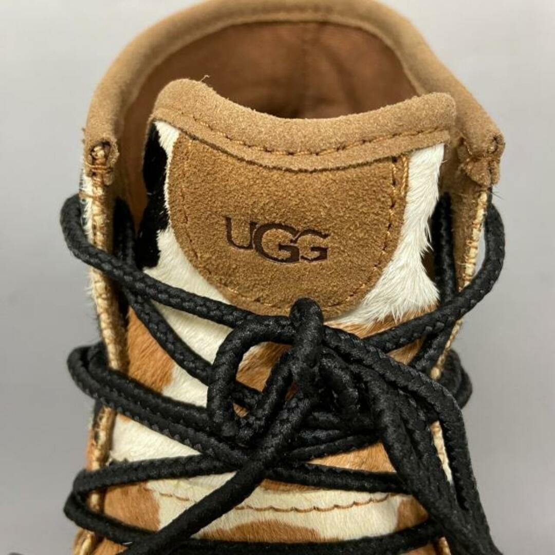 UGG(アグ)のUGG(アグ) スニーカー レディース マリーン ブーティ カウ プリント 1121811 ブラウン×黒×マルチ スエード×ハラコ レディースの靴/シューズ(スニーカー)の商品写真