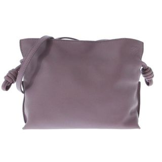 ロエベ(LOEWE)のLOEWE(ロエベ) ショルダーバッグ美品  フラメンコクラッチ ミニ A411FC2X37 パープル ストラップ着脱可/巾着型 ナッパレザー(ショルダーバッグ)