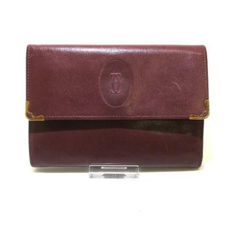 Cartier - Cartier(カルティエ) 3つ折り財布 - ボルドー レザー