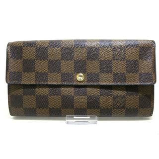 ルイヴィトン(LOUIS VUITTON)のLOUIS VUITTON(ルイヴィトン) 長財布 ダミエ ポルトフォイユ・サラNM2 N61734 エベヌ ダミエ・キャンバス(財布)