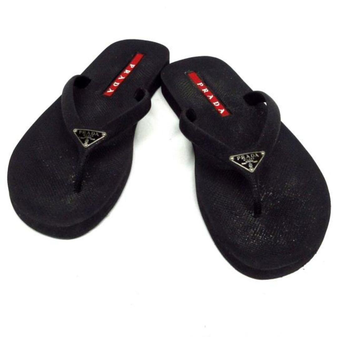 プラダスポーツ ビーチサンダル 37 - 黒 レディースの靴/シューズ(サンダル)の商品写真