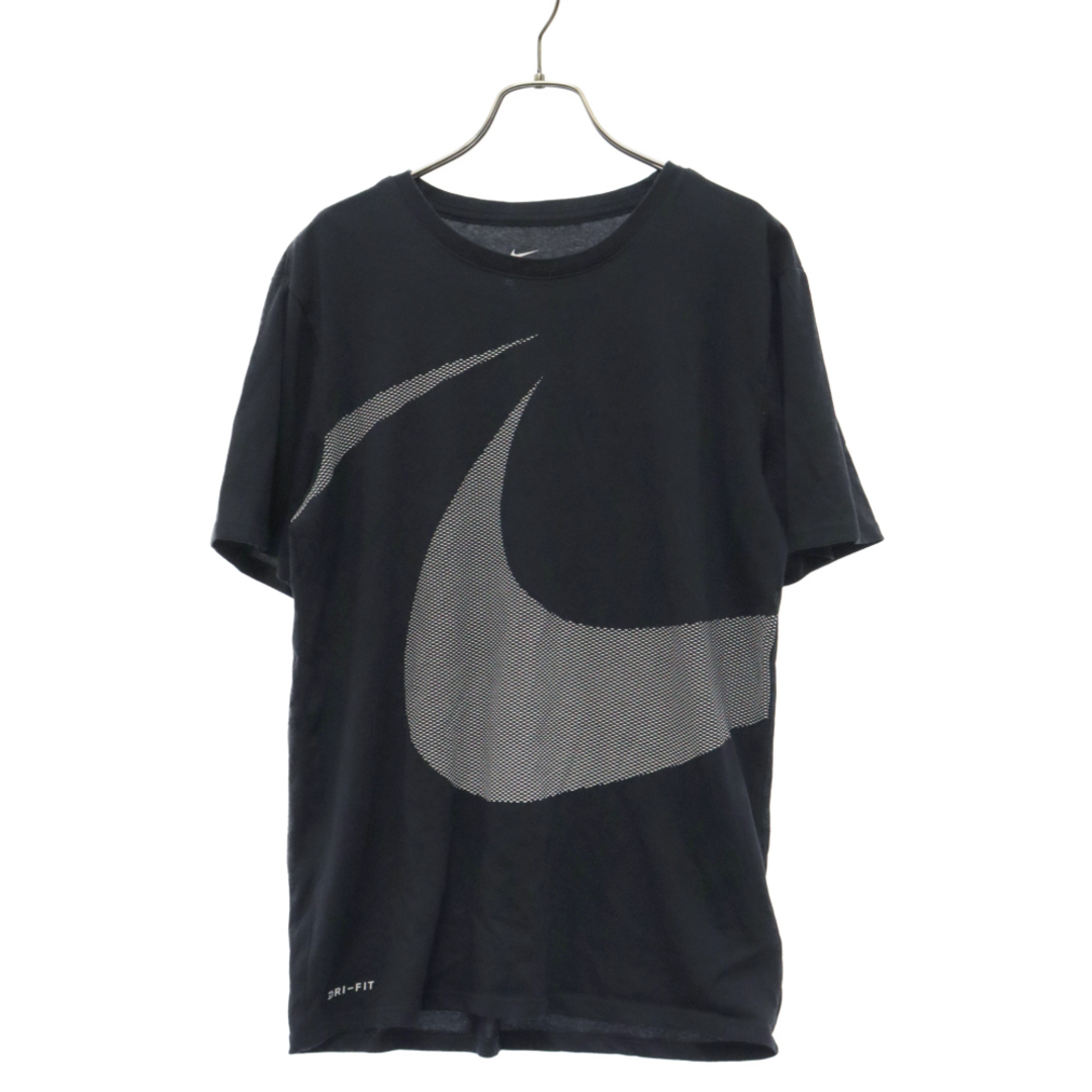 NIKE(ナイキ)のNIKE ナイキ DRI-FIT ドライフィット フロントビッグロゴ 半袖Tシャツ カットソー ブラック メンズのトップス(Tシャツ/カットソー(半袖/袖なし))の商品写真