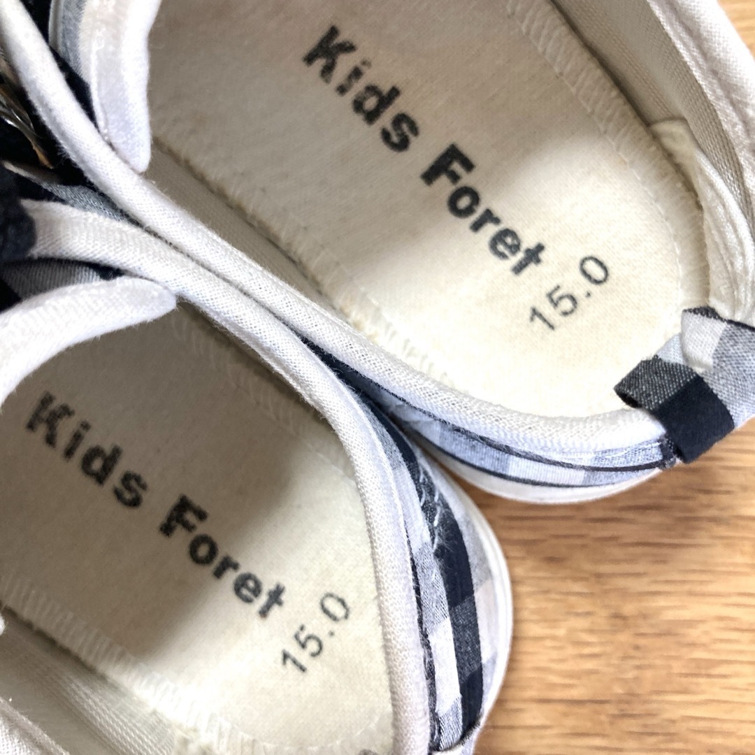 KIDS FORET(キッズフォーレ)のキッズフォーレ　女の子用靴　スリッポン　15.0cm キッズ/ベビー/マタニティのキッズ靴/シューズ(15cm~)(スリッポン)の商品写真