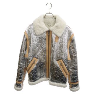 LOUIS VUITTON - LOUIS VUITTON ルイヴィトン Mirror Monogram Shearling Jacket RM212 FI7 HLL81E ミラーモノグラム シェアリング ボアジャケット シルバー