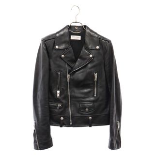 サンローラン(Saint Laurent)のSAINT LAURENT PARIS サンローランパリ 14AW エディ期 L01 クラシックモーターサイクル ラムレザージャケット ブラック レディース 397287 Y5SS2(ライダースジャケット)