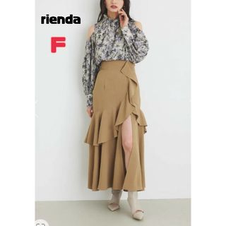 リエンダ(rienda)のリエンダ デュアルフラワーブラウス 長袖 ブラウス 花柄 ハイネック デザイン(シャツ/ブラウス(長袖/七分))