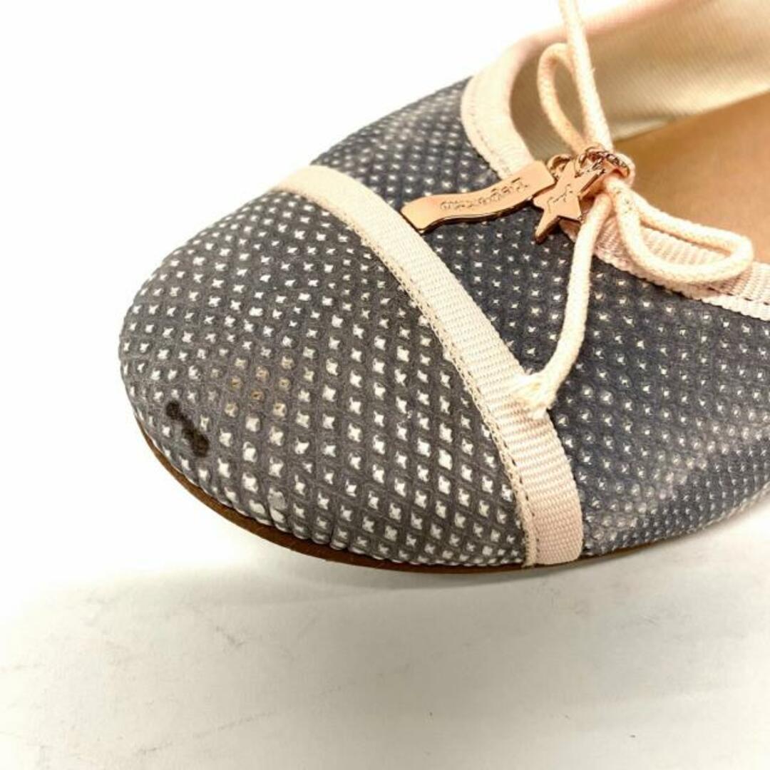 repetto(レペット)のrepetto(レペット) フラットシューズ 39 レディース - グレー×ピンク リボン 化学繊維 レディースの靴/シューズ(その他)の商品写真