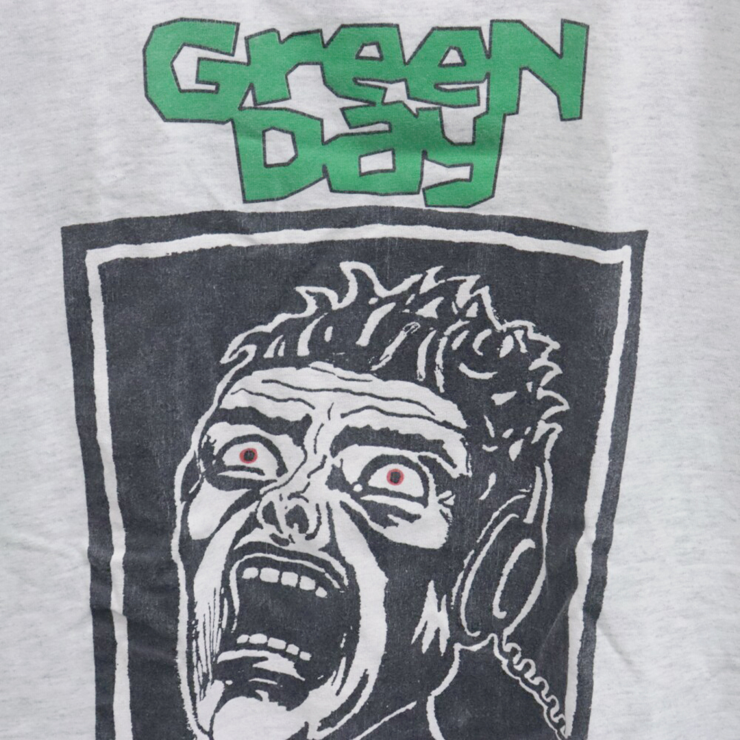 VINTAGE ヴィンテージ 90S VINTAGE Green Day basket case tee グリーンデイ 半袖Tシャツ カットソー グレー ヴィンテージ メンズのトップス(Tシャツ/カットソー(半袖/袖なし))の商品写真