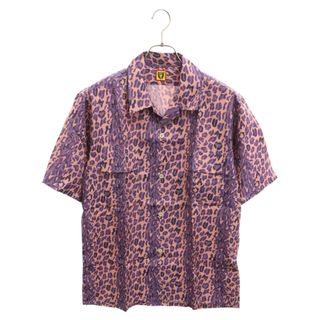 HUMAN MADE - HUMAN MADE ヒューマンメイド LEOPARD ALOHA SHIRT HM27SH021 レオパード総柄半袖シャツ オープンカラー 開襟 半袖シャツ パープル