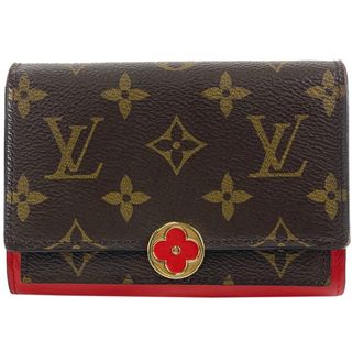 ルイヴィトン(LOUIS VUITTON)のルイ・ヴィトン ポルトフォイユ フロール コンパクト レディース 【中古】(財布)