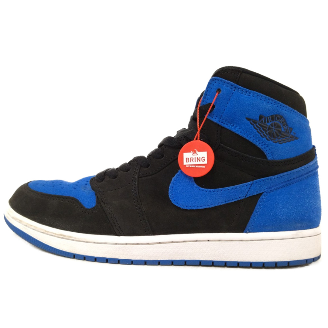 NIKE(ナイキ)のNIKE ナイキ AIR JORDAN 1 RETRO HIGH OG Royal Reimagined エア ジョーダン 1 ハイカットスニーカー ロイヤル リイマジンド US10/28cm ブラック/ブルー DZ5485-042 メンズの靴/シューズ(スニーカー)の商品写真