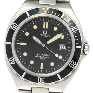 オメガ(OMEGA)のオメガ OMEGA シーマスター200m デイト 39ｍｍ ラージサイズ クォーツ メンズ 良品 _814650(腕時計(アナログ))