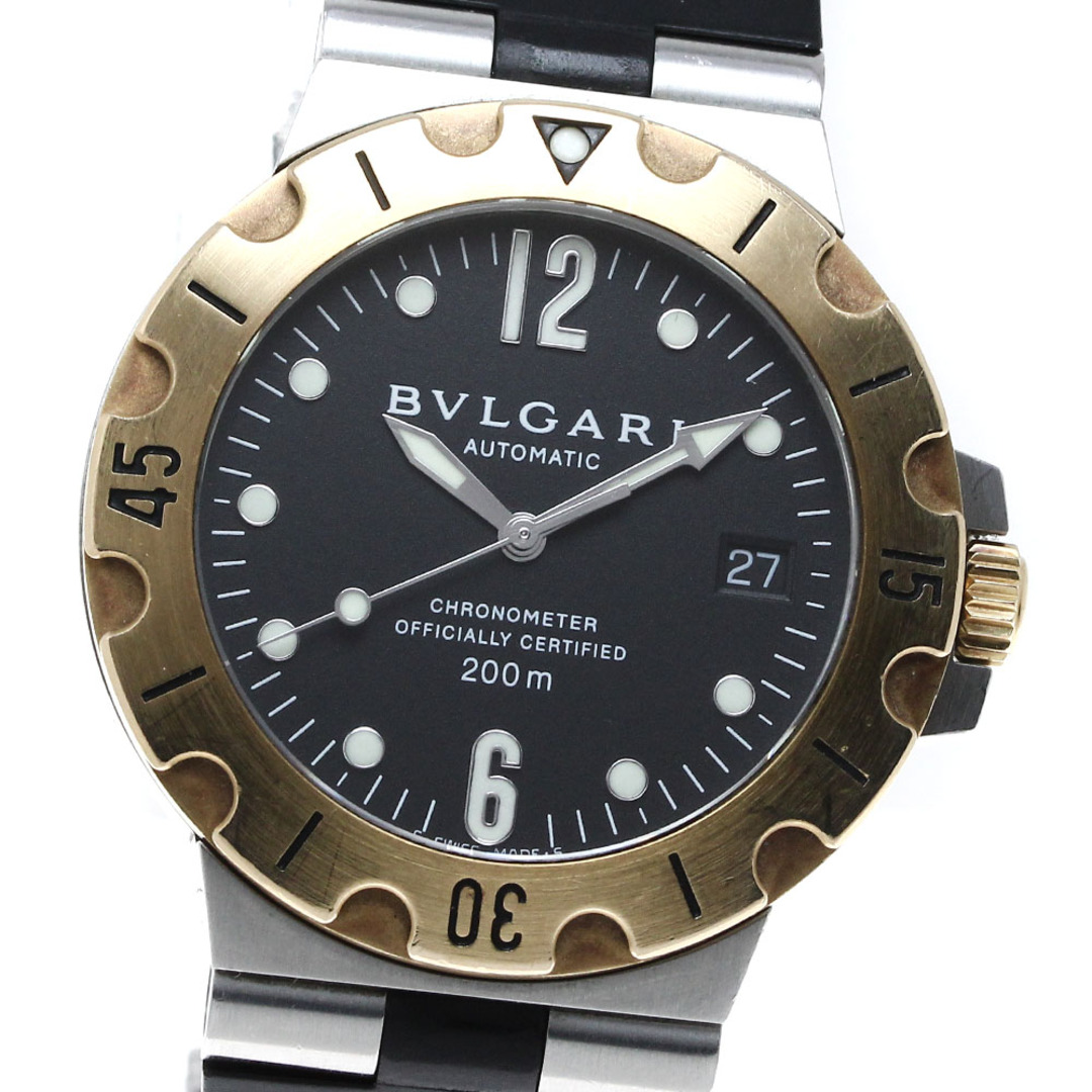 BVLGARI(ブルガリ)のブルガリ BVLGARI SD38SG ディアゴノ スクーバ YGベゼル デイト 自動巻き メンズ _815830 メンズの時計(腕時計(アナログ))の商品写真