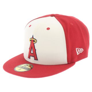 ニューエラー(NEW ERA)のNEW ERA ニューエラ 59FIFTY SHOHEI OHTANI AMERICAN LEAGUE MVP&HOME RUNS LEADERS オオタ二ショウヘイ アメリカンリーグ 6パネル ベースボールキャップ 帽子 レッド/ホワイト(キャップ)