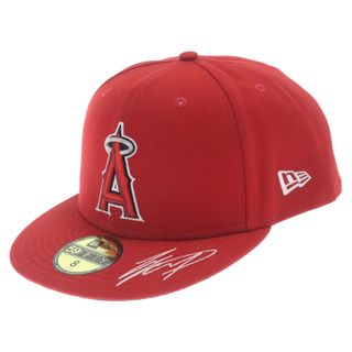 ニューエラー(NEW ERA)のNEW ERA ニューエラ 59FIFTY SHOHEI OHTANI 2021 SEASON MEMMORIAL COLLECTION オオタ二ショウヘイ メモリアルコレクション 6パネル ベースボールキャップ 帽子 レッド(キャップ)