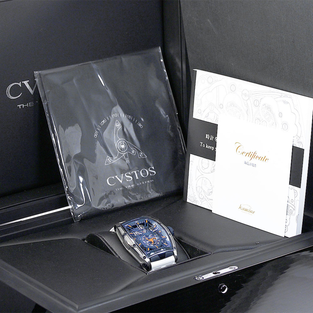 CVSTOS(クストス)のクストス CVSTOS CVT-JET2-PSTTBLTT チャレンジ ジェットライナーII デイト 自動巻き メンズ 良品 箱付き_818384 メンズの時計(腕時計(アナログ))の商品写真