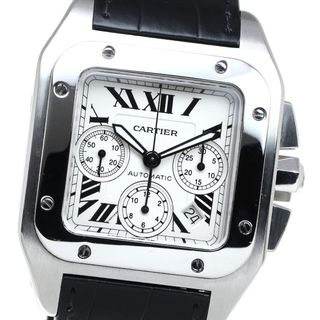 Cartier - カルティエ CARTIER W20090X8 サントス100 XL クロノグラフ 自動巻き メンズ 箱・保証書付き_803946