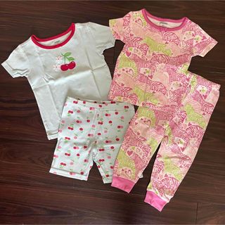 ジンボリー(GYMBOREE)のGYMBOREE ルームウェア　パジャマ　80 100 しまうま　さくらんぼ(パジャマ)