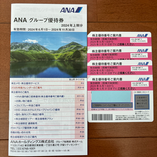 ANA(全日本空輸) - 【最新！】全日空(ANA)株主優待　4枚など