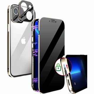 【サイズ:iPhone13mini用*5.4インチ_色:ゴールド】iPhone1(その他)