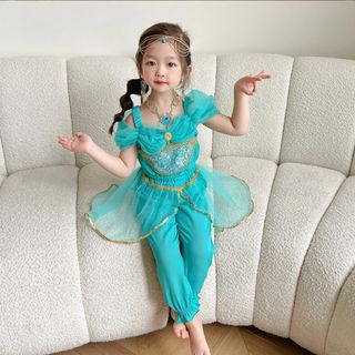 ディズニー(Disney)のジャスミン風　キッズ衣装　110(ドレス/フォーマル)