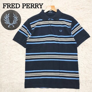 フレッドペリー(FRED PERRY)のFREDPERRY　フレッドペリー　ポロシャツ　ボーダー　刺繍　ダークネイビー(ポロシャツ)