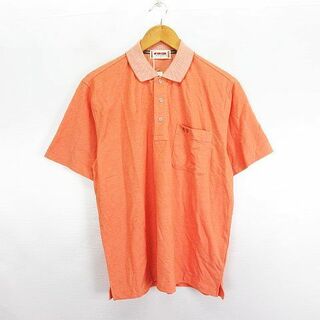 マックレガー(McGREGOR)のマックレガー マクレガー McGREGOR ポロシャツ 半袖 ロゴ L オレンジ(ポロシャツ)