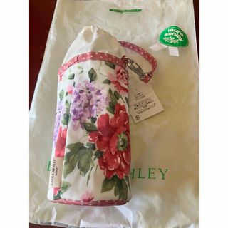 ローラアシュレイ(LAURA ASHLEY)のローラアシュレイ　ペットボトルホルダー　花柄　ドット　水玉　新品未使用　タグ付き(容器)