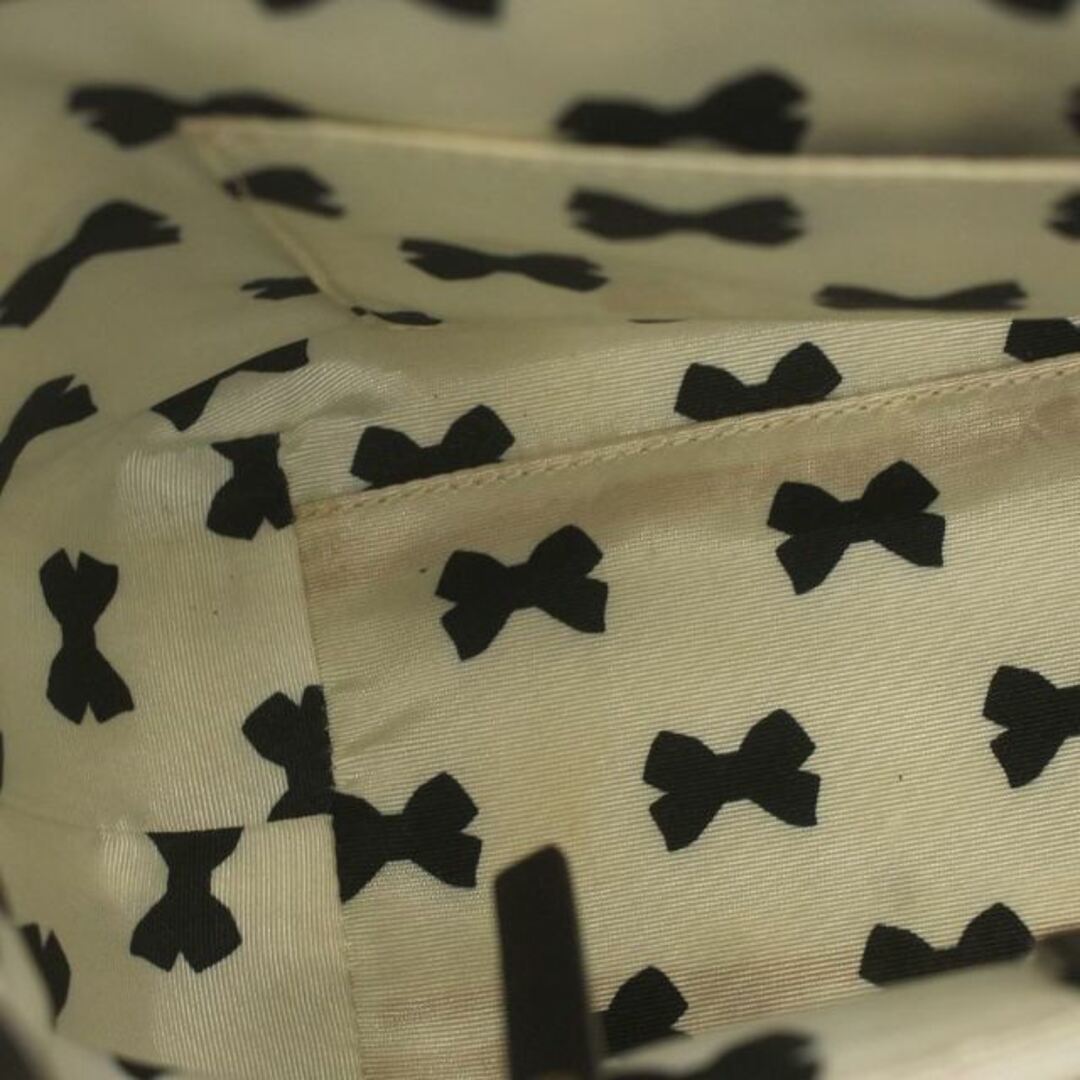 ケイトスペード ハンドバック スモールトート ボーダー リボン ロゴプレート レディースのバッグ(ハンドバッグ)の商品写真
