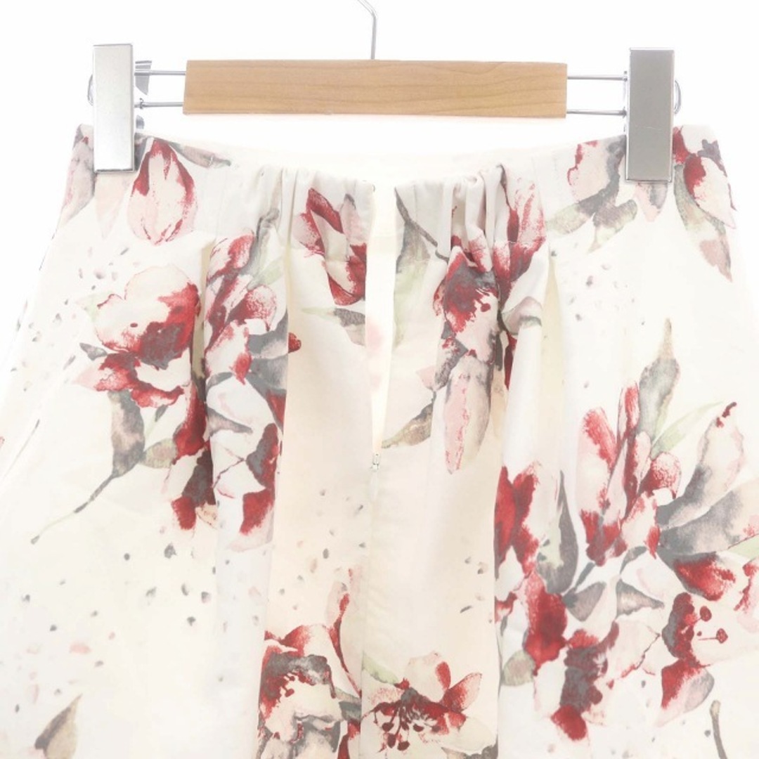 SNIDEL(スナイデル)のスナイデル フレアスカート ひざ丈 バックファスナー 花柄 1 M マルチカラー レディースのスカート(ひざ丈スカート)の商品写真