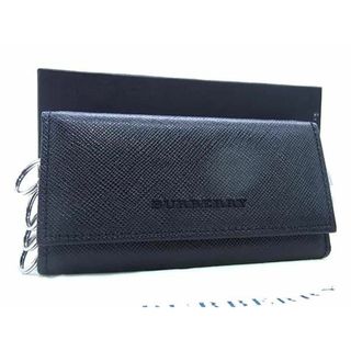 BURBERRY - ■新品同様■ BURBERRY バーバリー レザー 4連 キーケース 鍵入れ ブラック系 AS8175 