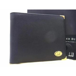 ダンヒル(Dunhill)の■新品■未使用■ dunhill ダンヒル レザー 二つ折り 財布 ウォレット 札入れ メンズ ブラック系 BG7457(長財布)