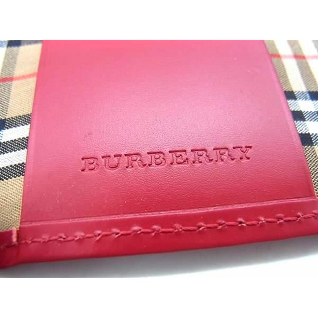 BURBERRY(バーバリー)の■新品■未使用■ Burberrys バーバリーズ ノバチェック レザー ３連 キーケース 鍵入れ レディース レッド系 BG7462  レディースのファッション小物(その他)の商品写真