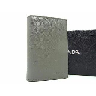 プラダ(PRADA)の■新品■未使用■ PRADA プラダ サフィアーノレザー カードケース カード入れ 名刺入れ メンズ レディース グレー系 AV8757 (その他)