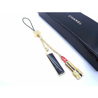 シャネル(CHANEL)の■極美品■ CHANEL シャネル ロゴ CLICK ROUGE ALLURE ストラップ キーホルダー チャーム レディース ゴールド系 FA0551(その他)